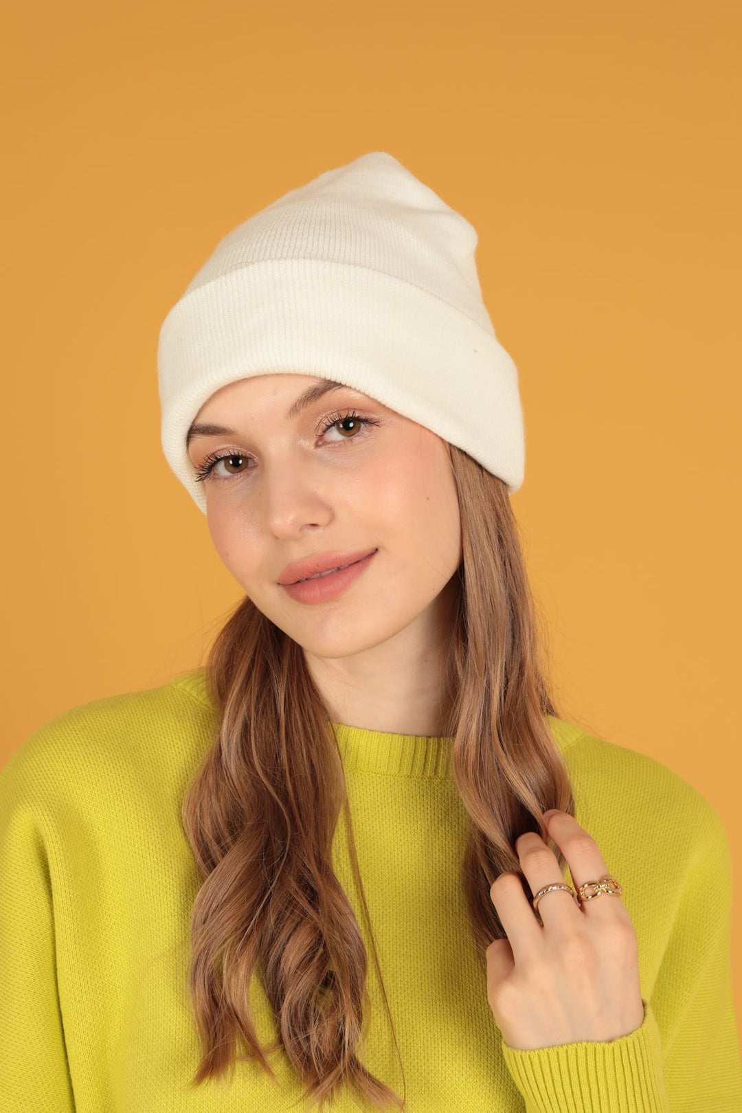 KKT Plain Women's Ecru Beret - Bad Kreuznach