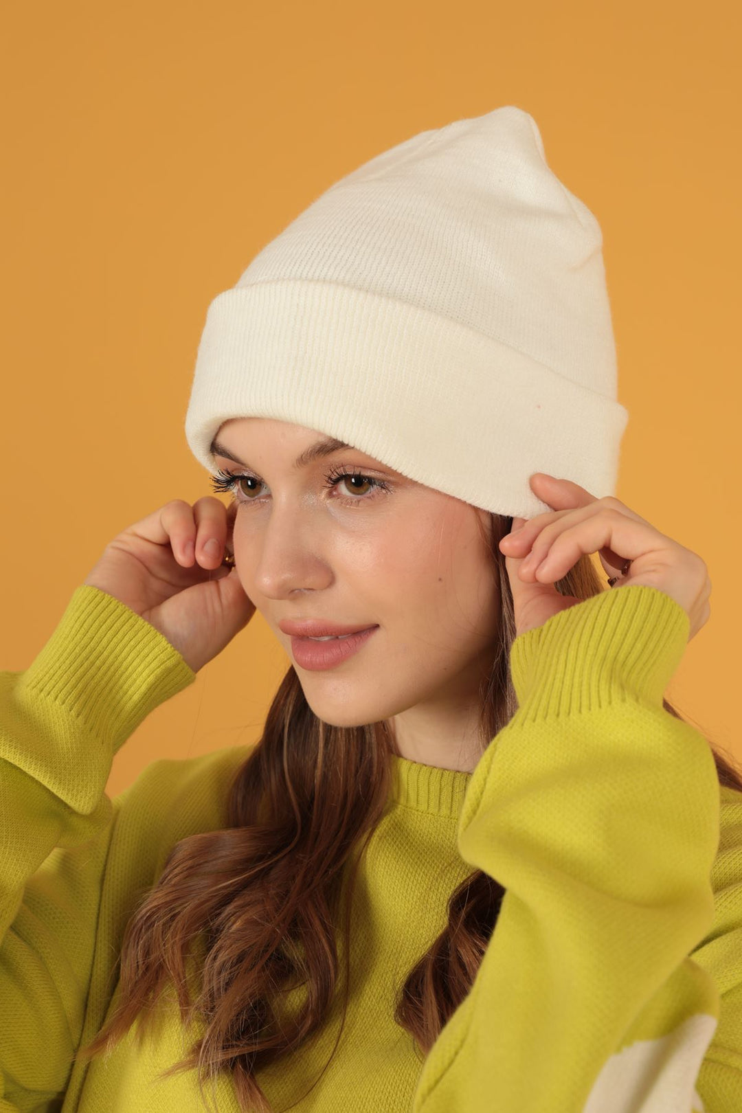 KKT Plain Women's Ecru Beret - Bad Kreuznach