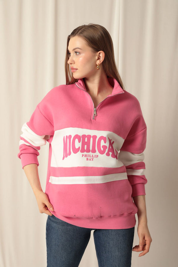 KKT Zippered Women's Pink Sweater - East Kilbride