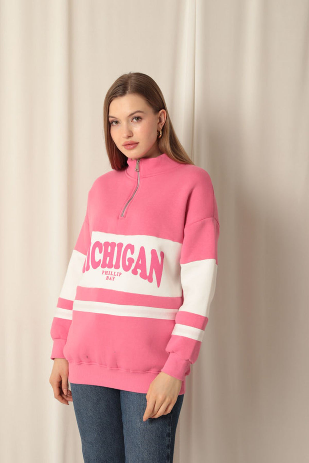 KKT Zippered Women's Pink Sweater - East Kilbride