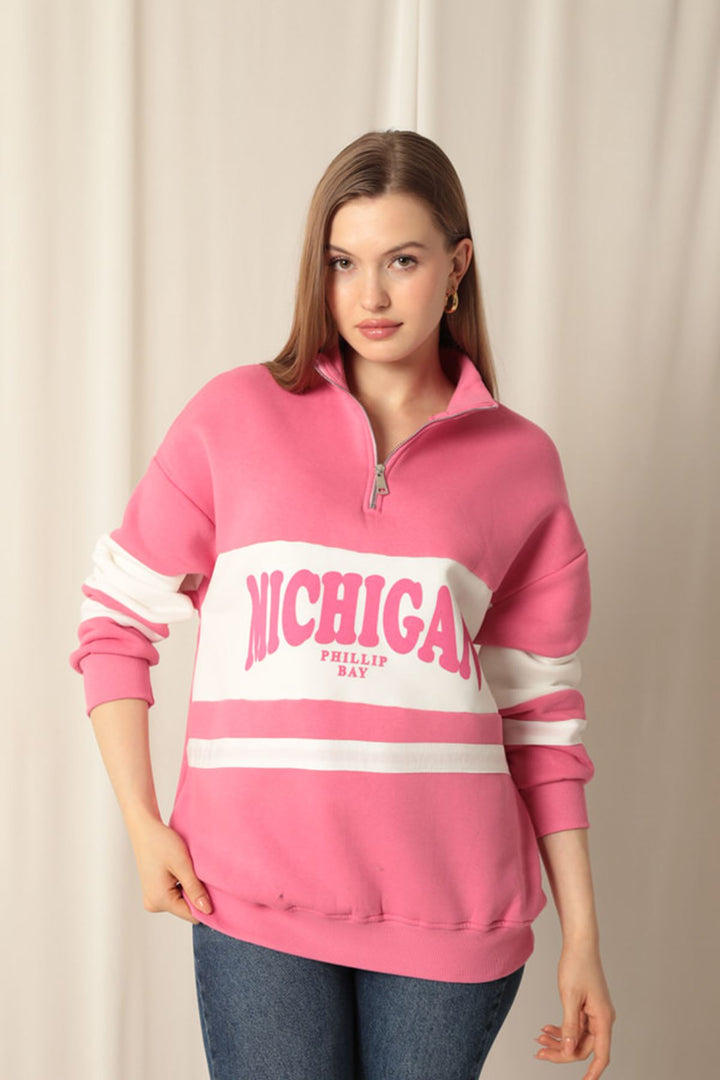 KKT Zippered Women's Pink Sweater - East Kilbride