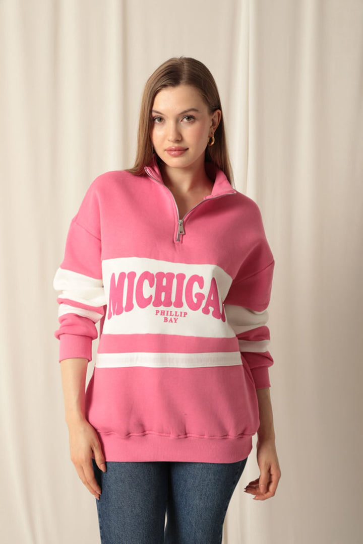 KKT Zippered Women's Pink Sweater - East Kilbride