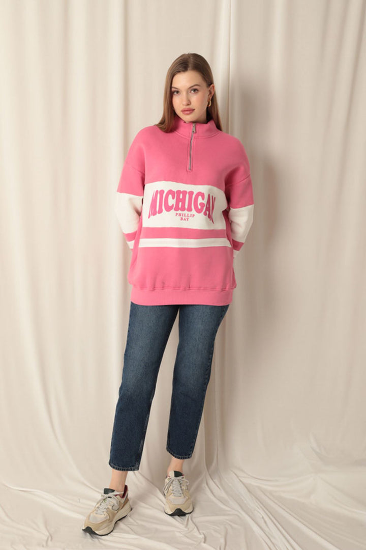 KKT Zippered Women's Pink Sweater - East Kilbride