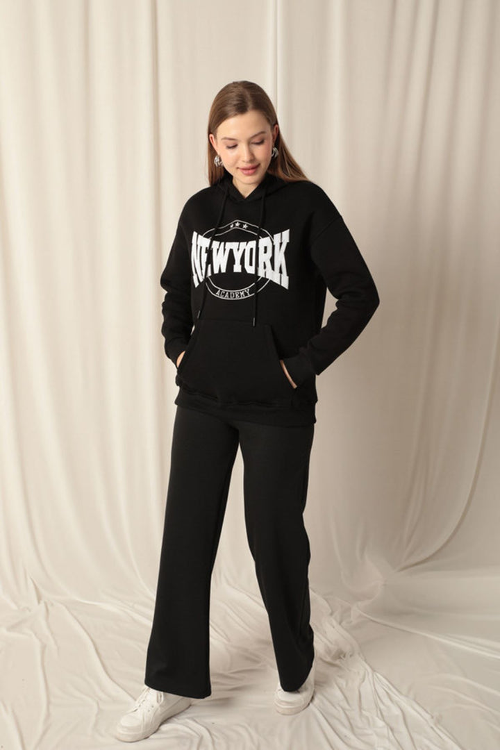 KKT Embroidered Women's Black Sweater - Belfast