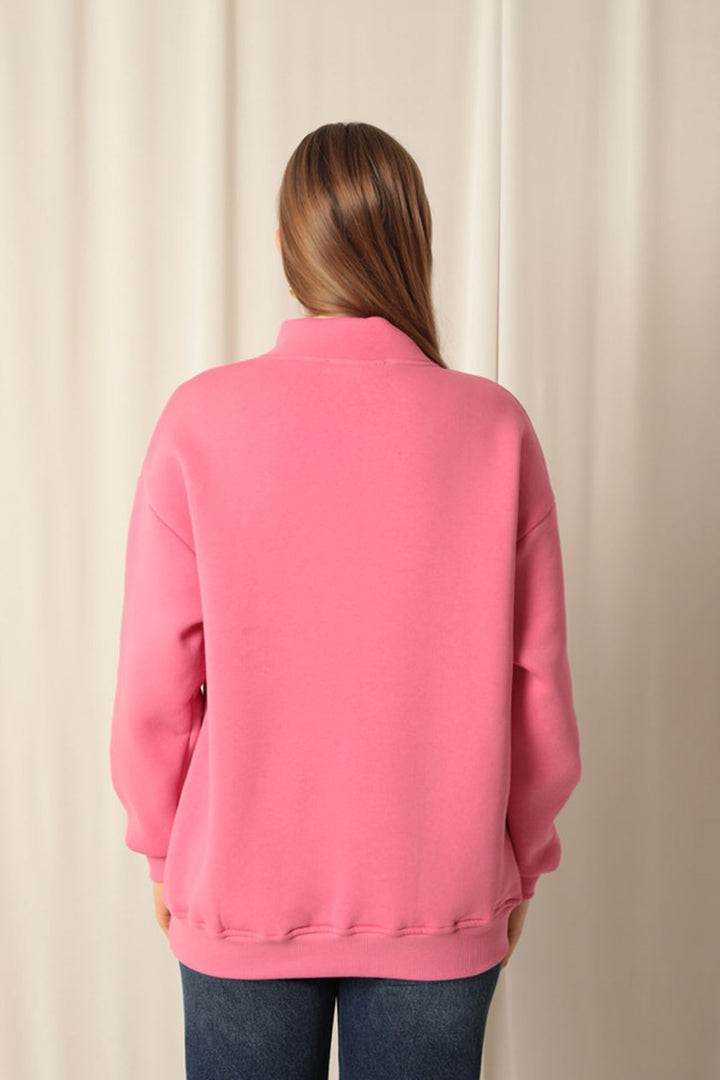 KKT Nyc Embroidered Women's Pink Sweater - Sankt Ingbert