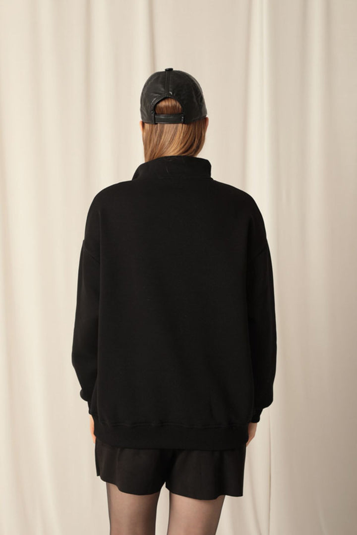 KKT Nyc Embroidered Women's Black Sweater - Deerfield Beach