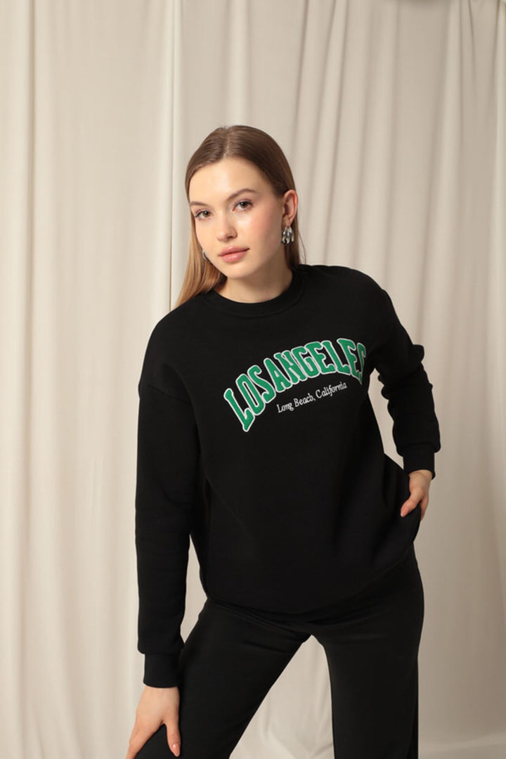 KKT Zero Collar Women's Black Sweater - Trapani