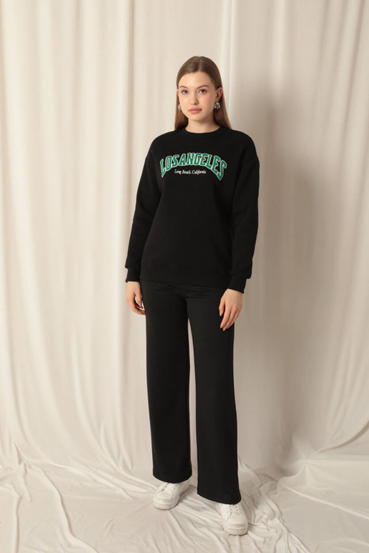 KKT Zero Collar Women's Black Sweater - Trapani