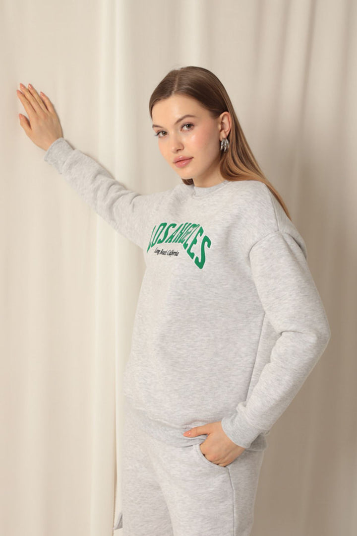 KKT Zero Collar Women's Gray Sweater - Haverstraw