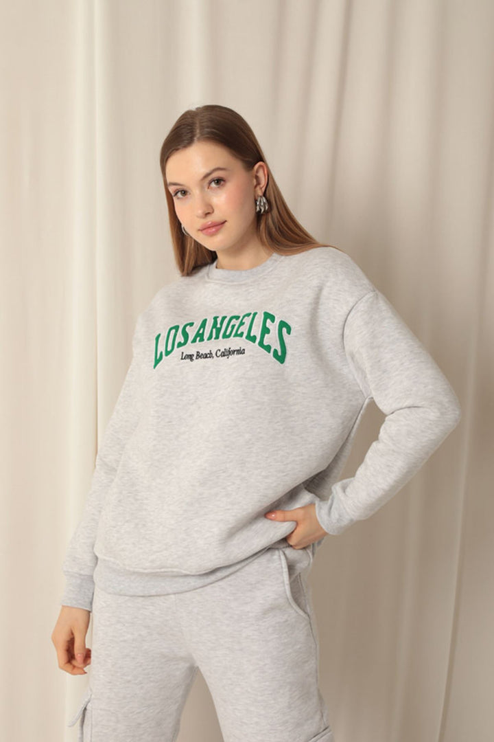 KKT Zero Collar Women's Gray Sweater - Haverstraw