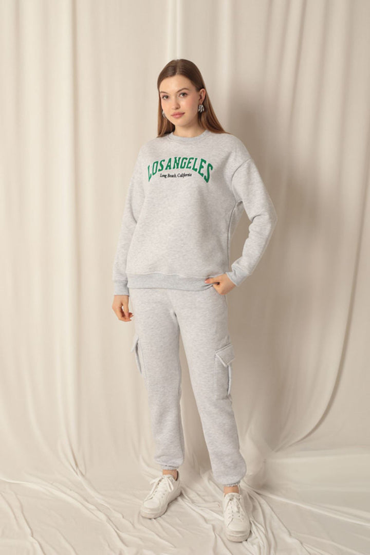KKT Zero Collar Women's Gray Sweater - Haverstraw
