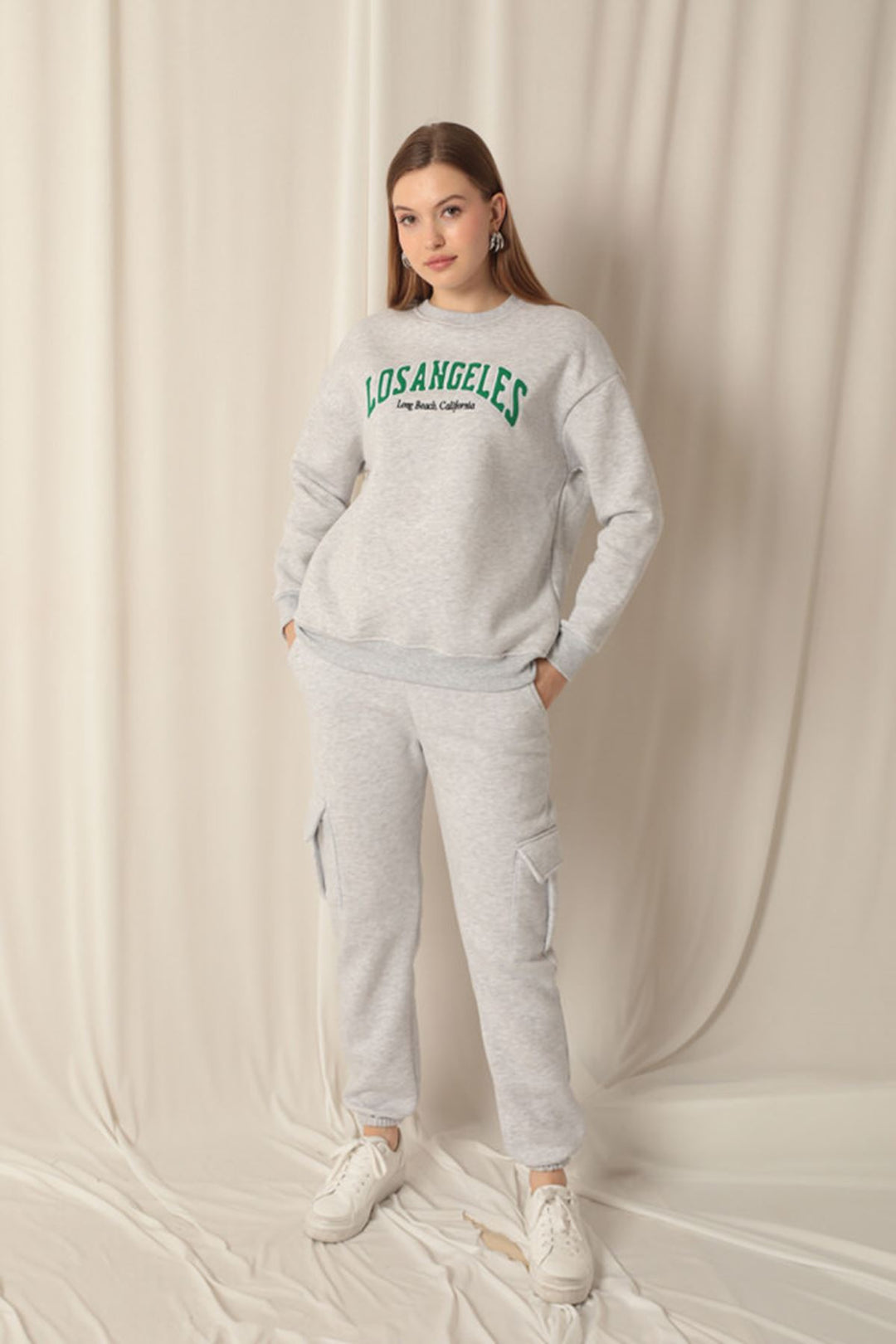 KKT Zero Collar Women's Gray Sweater - Haverstraw