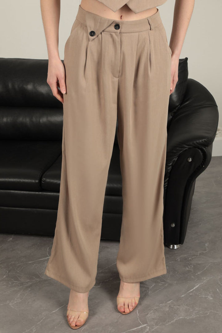 KKT Polyviscon Fabric Women's Tan Vest Set - Bad Salzuflen