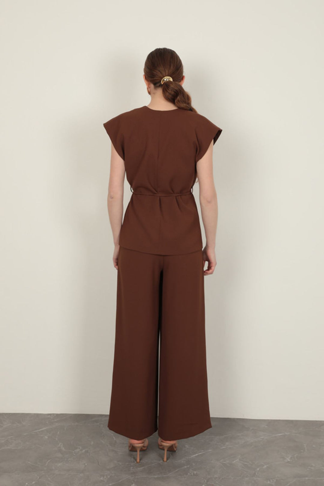 KKT Polyviscon Fabric Women's Vest-Coffee - Croydon