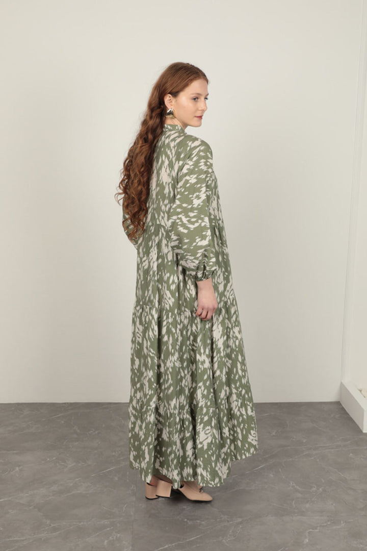 KKT Brush Pattern Women's Dress-Khaki - Marlboro