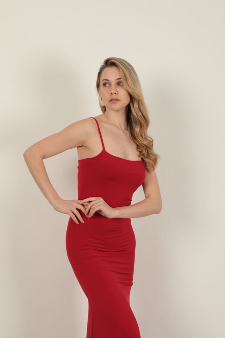 KKT Basic Dress with Rope Straps-Red - Maastricht