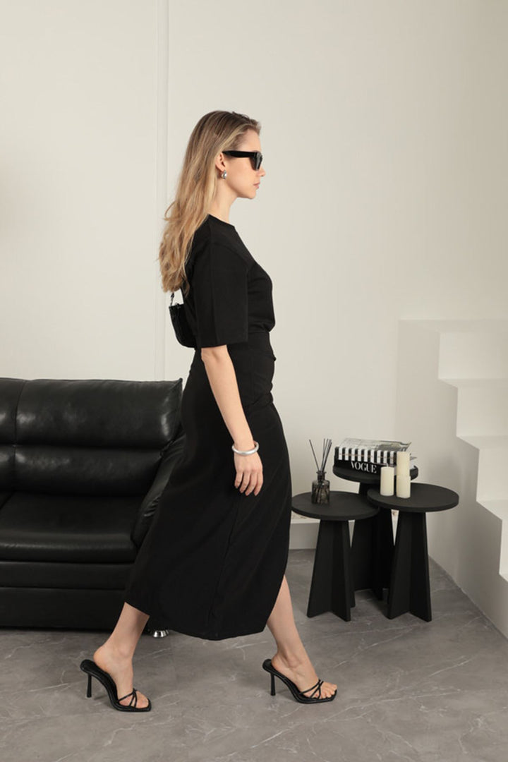 KKT Buckled Skirt-Black - Enschede