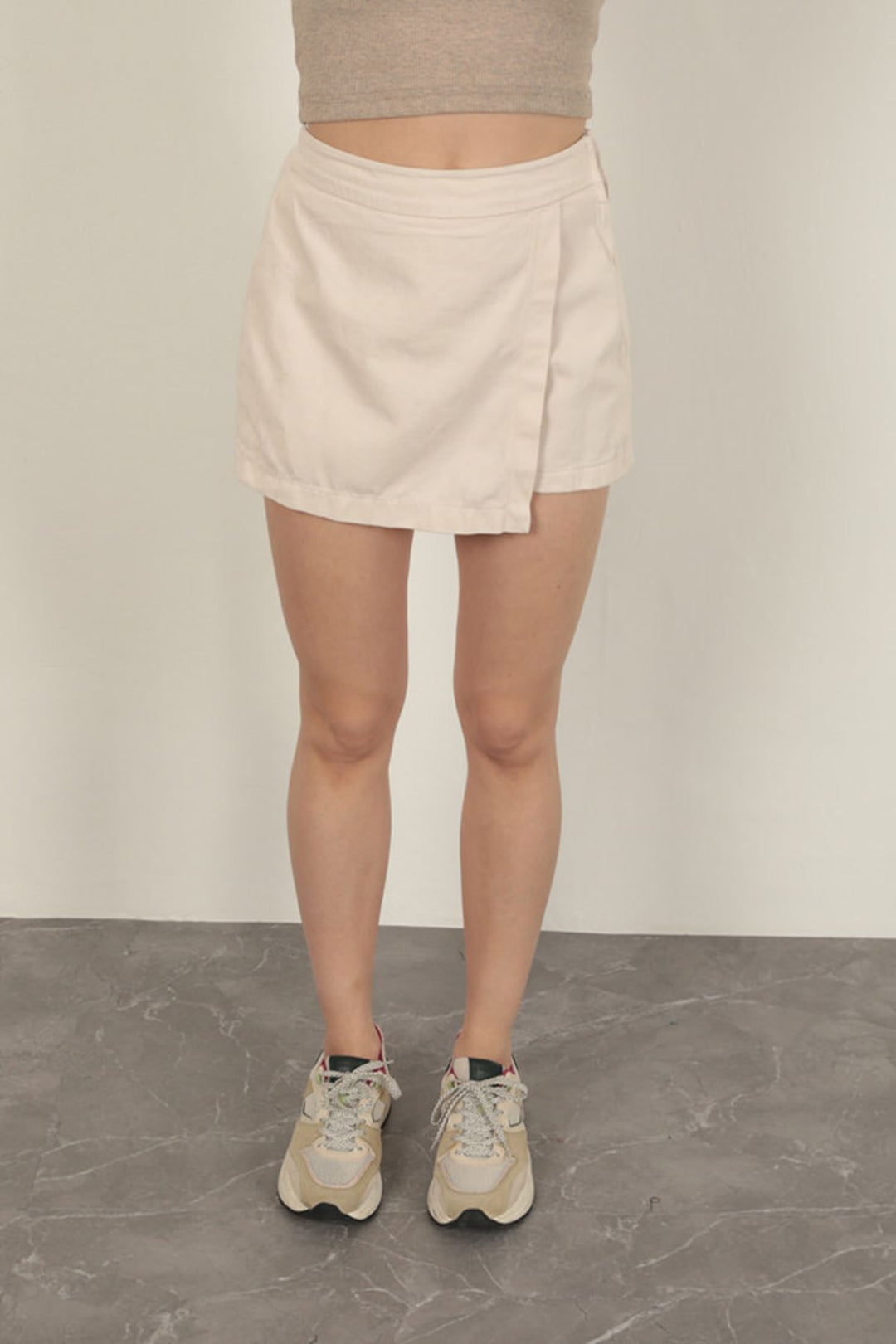 KKT Zippered Women's Short Skirt-Stone - Etten-Leur