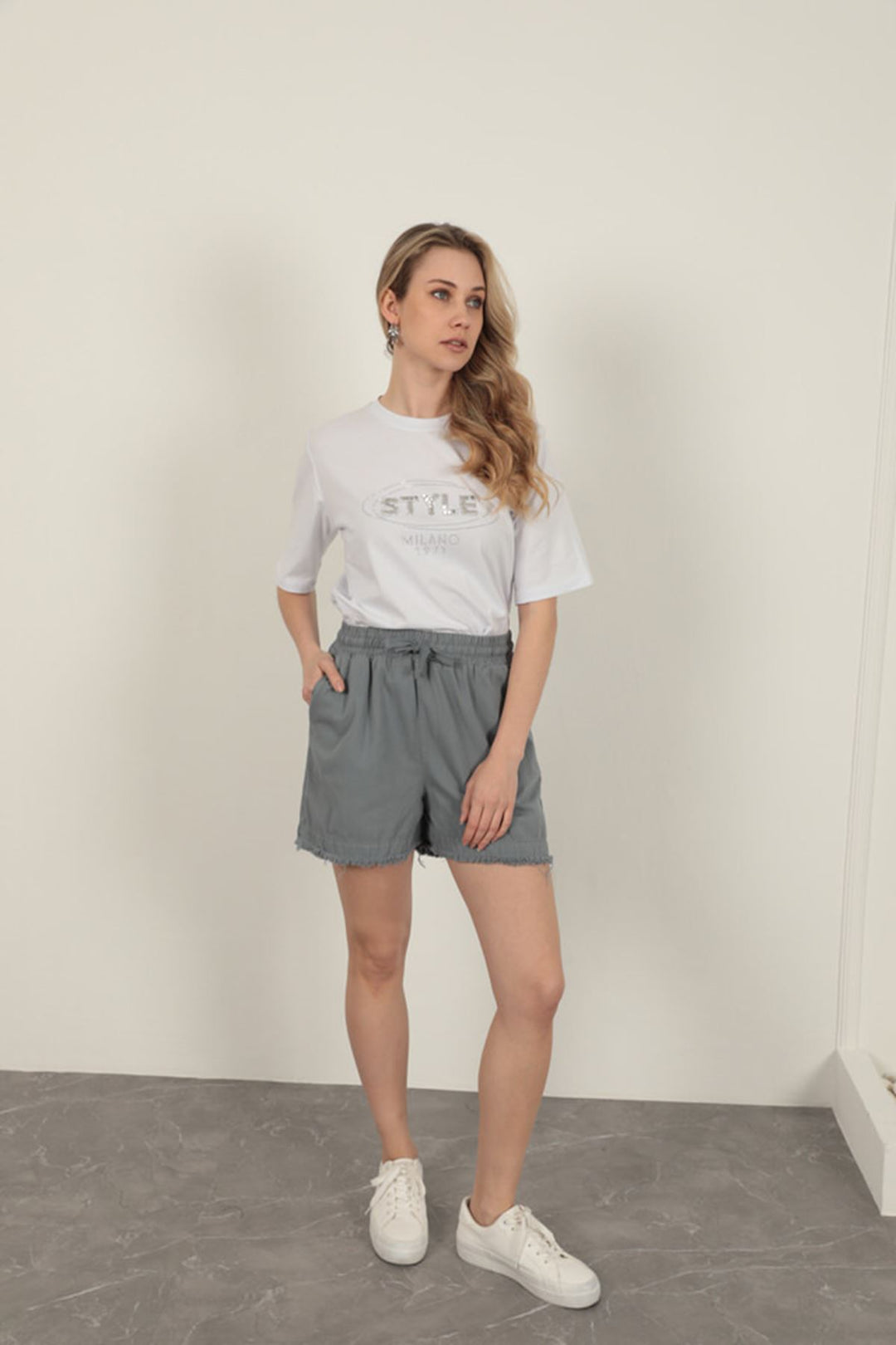 KKT Tassel Women's Shorts-Grey - West Lafayette