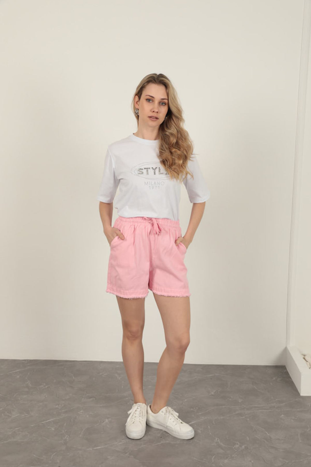 KKT Tassel Women's Shorts-Pink - Milan