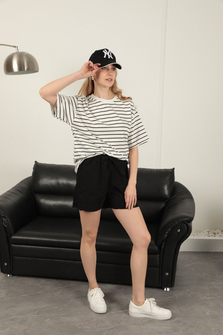 KKT Tassel Women's Shorts-Black - Kissimmee