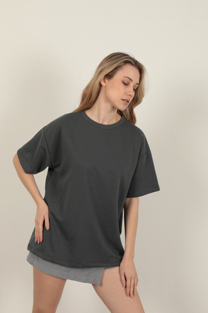 KKT Oversize Two Thread T-Shirt-Anthracite - Littlehampton