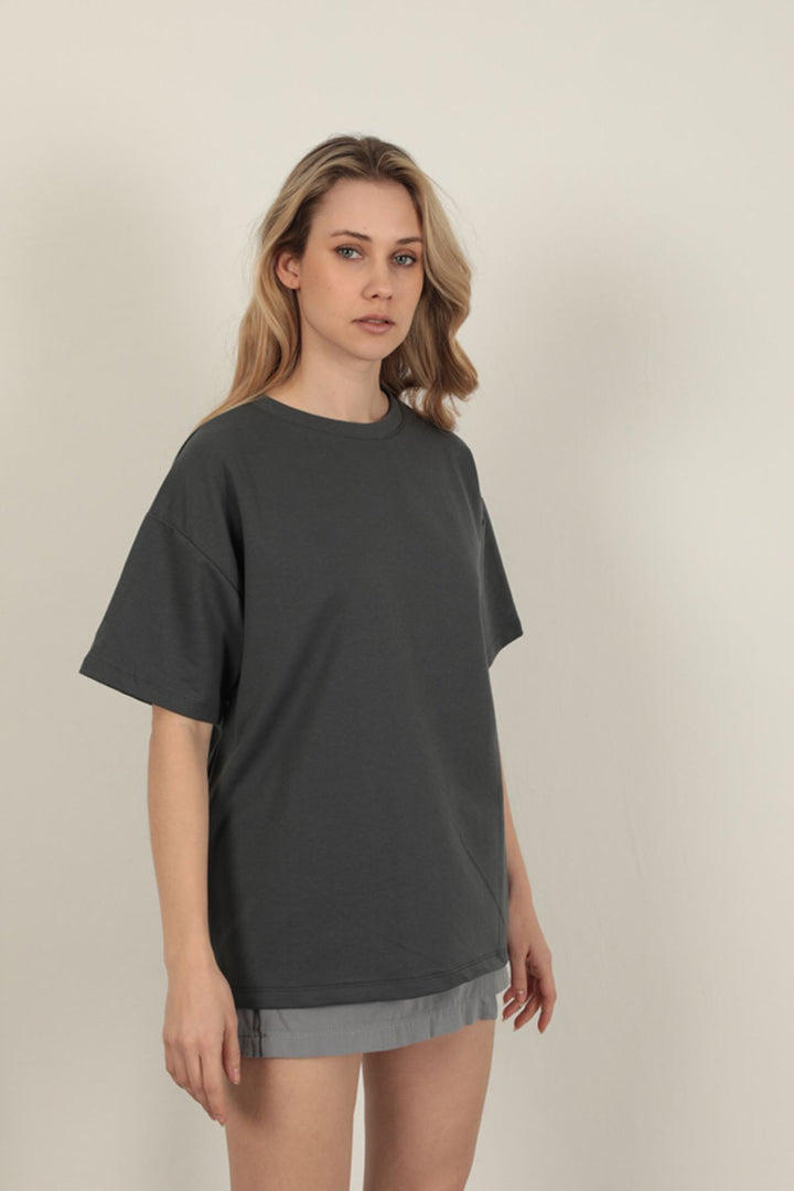 KKT Oversize Two Thread T-Shirt-Anthracite - Littlehampton