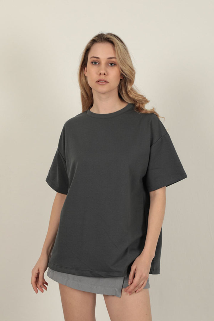KKT Oversize Two Thread T-Shirt-Anthracite - Littlehampton