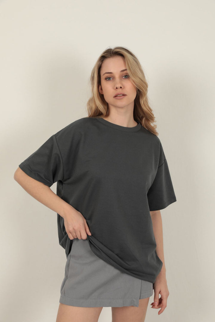 KKT Oversize Two Thread T-Shirt-Anthracite - Littlehampton