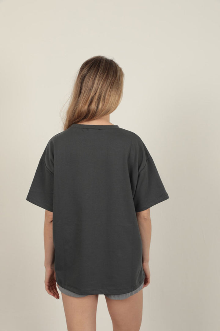 KKT Oversize Two Thread T-Shirt-Anthracite - Littlehampton