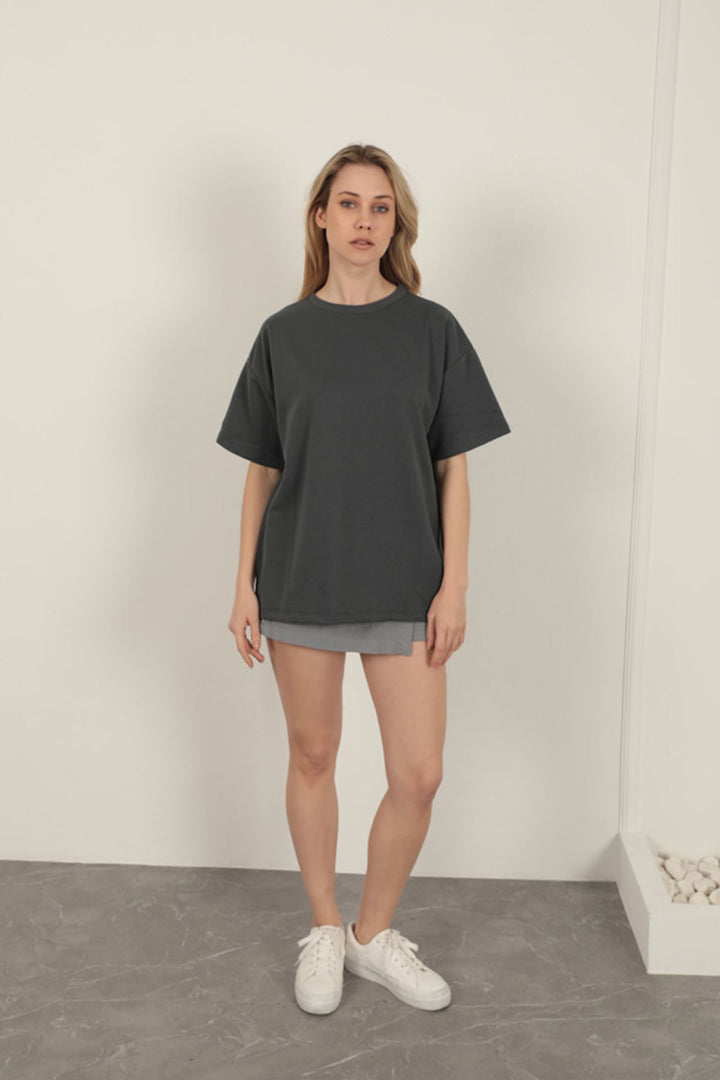KKT Oversize Two Thread T-Shirt-Anthracite - Littlehampton