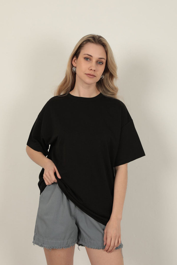 KKT Oversize Two Thread T-Shirt-Black - Brentwood