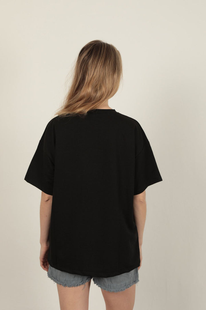 KKT Oversize Two Thread T-Shirt-Black - Brentwood