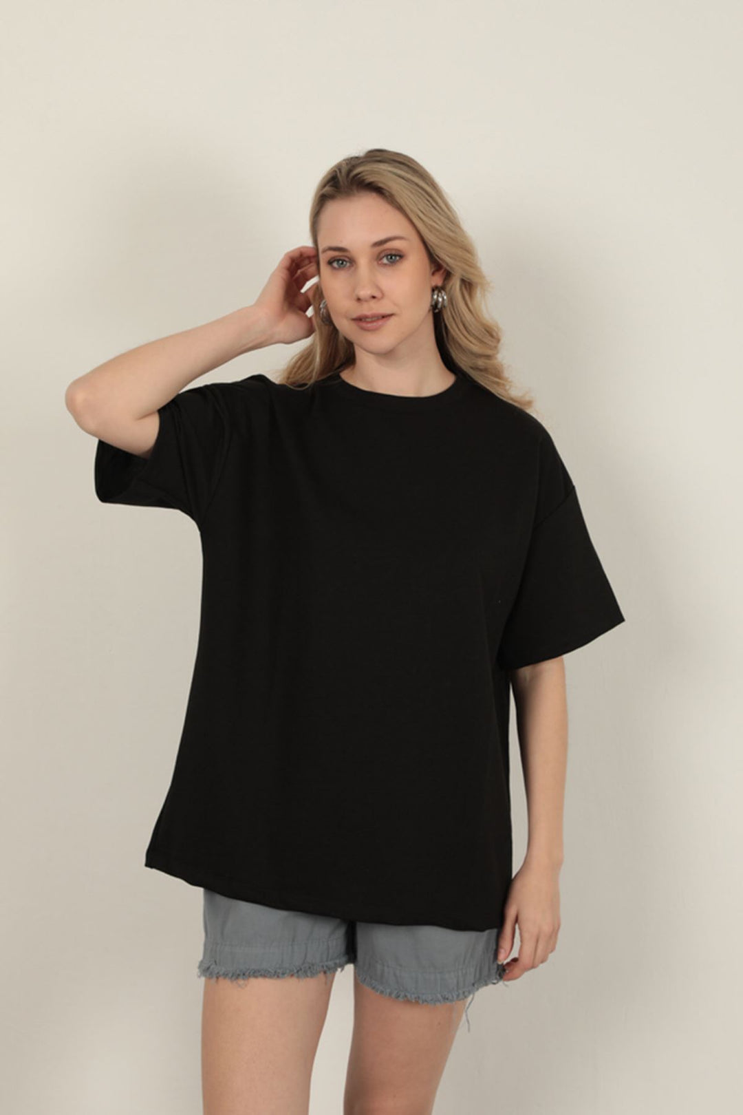 KKT Oversize Two Thread T-Shirt-Black - Brentwood