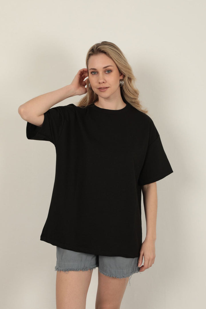 KKT Oversize Two Thread T-Shirt-Black - Brentwood