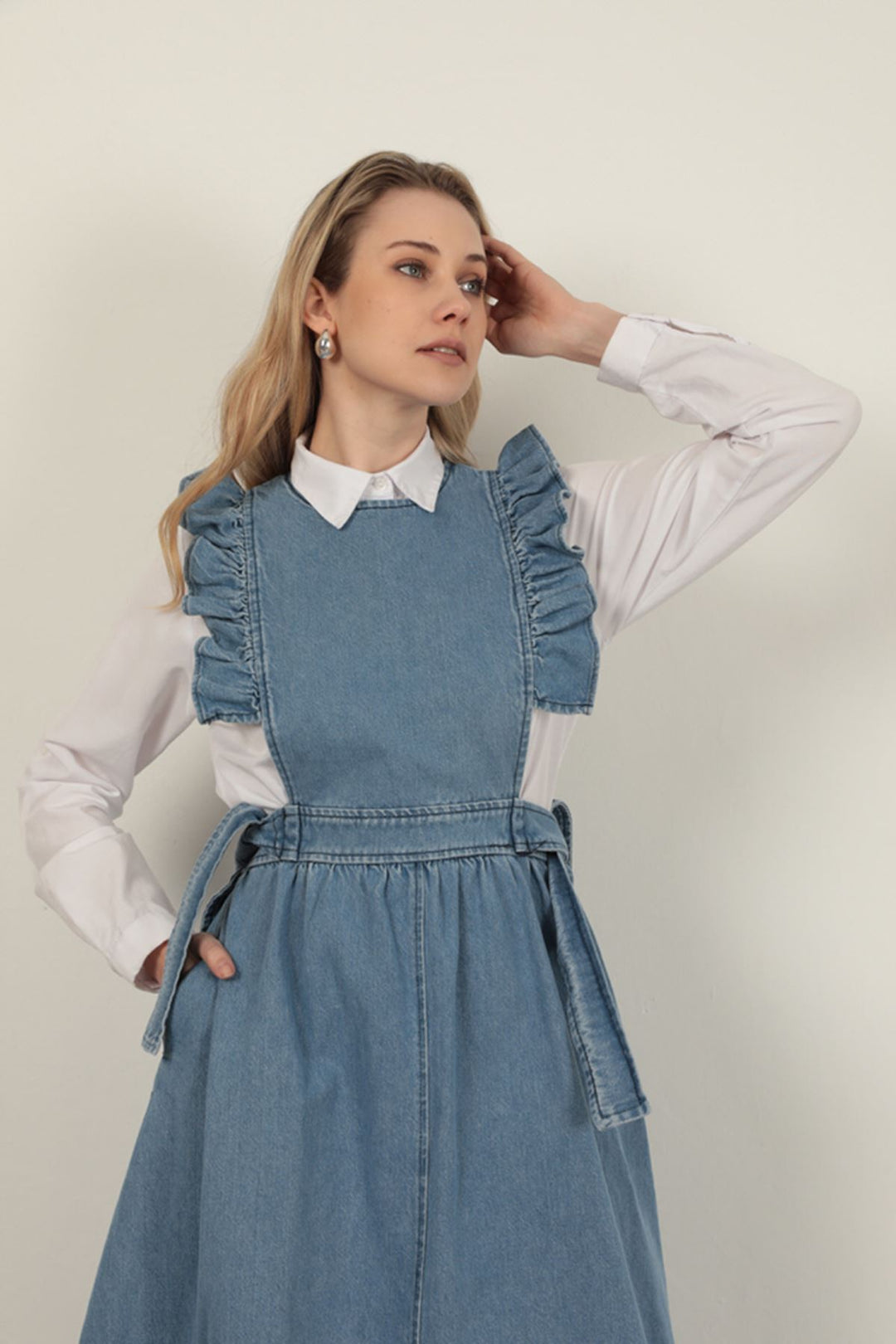 KKT Denim Fabric Women's Vest-Blue - Coquitlam