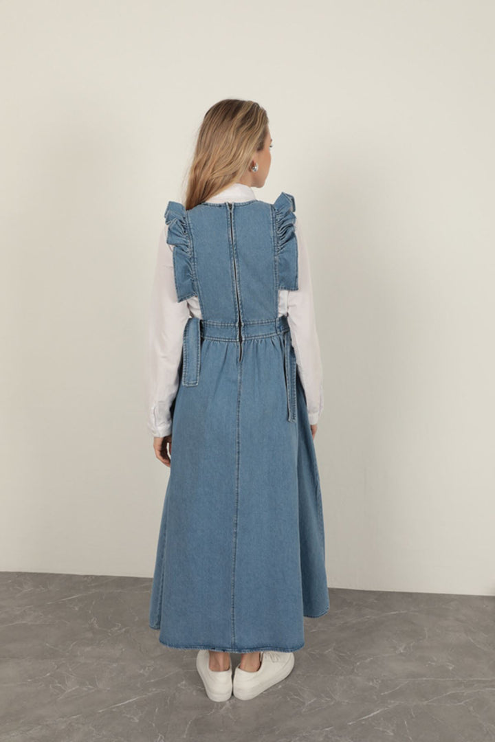 KKT Denim Fabric Women's Vest-Blue - Coquitlam