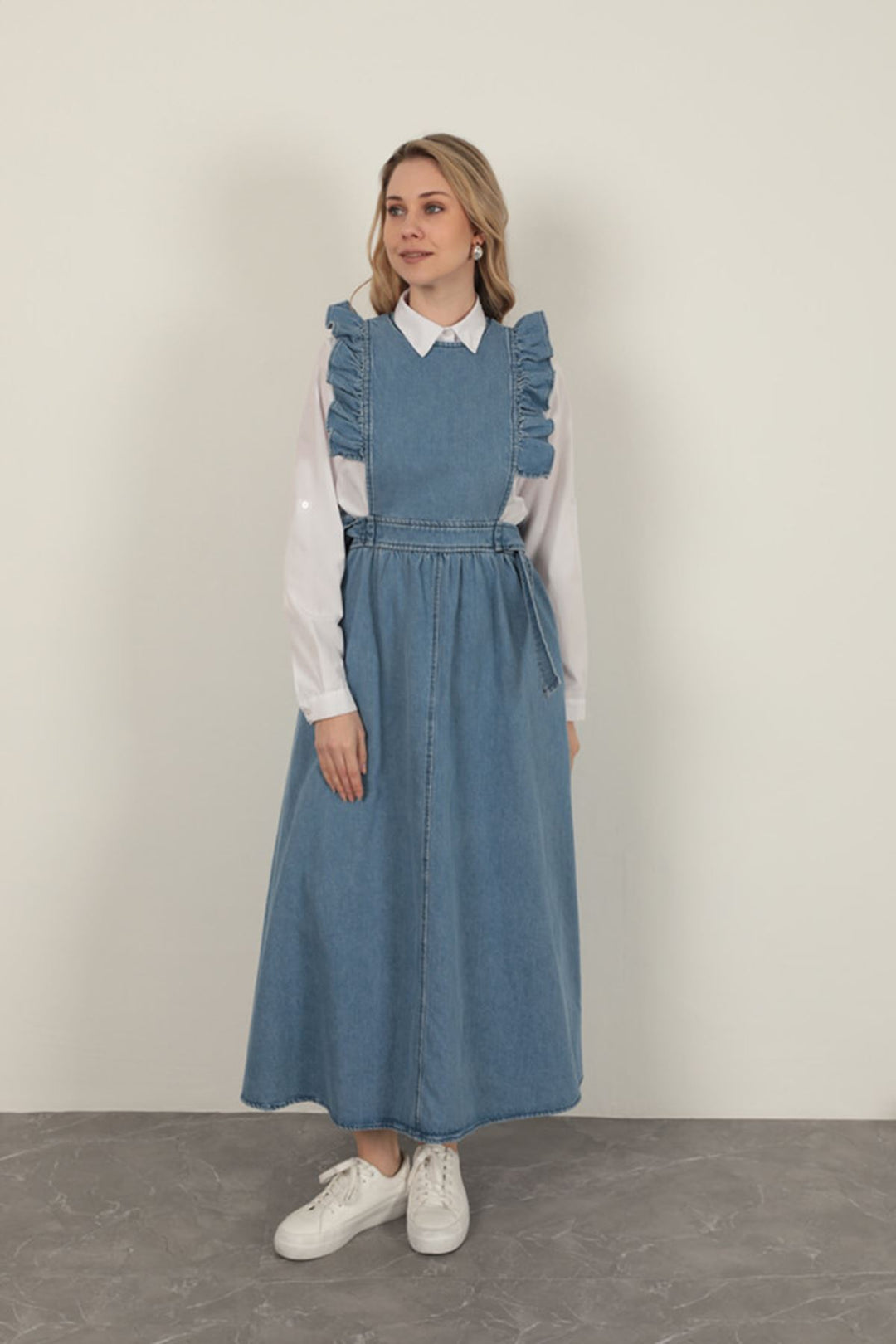 KKT Denim Fabric Women's Vest-Blue - Coquitlam