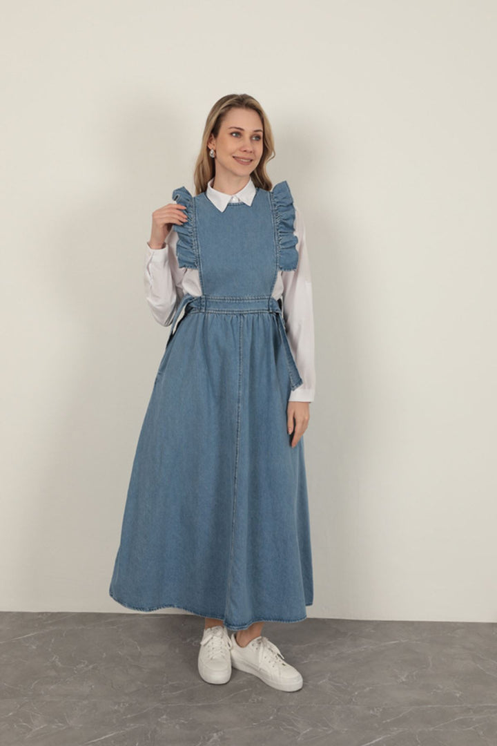 KKT Denim Fabric Women's Vest-Blue - Coquitlam