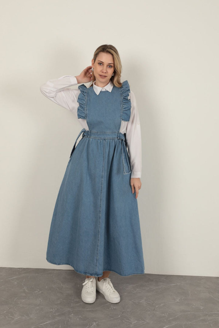 KKT Denim Fabric Women's Vest-Blue - Coquitlam