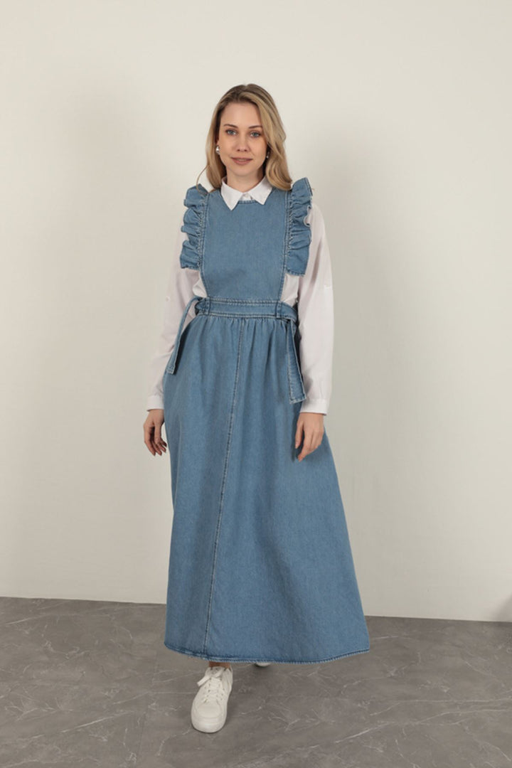 KKT Denim Fabric Women's Vest-Blue - Coquitlam