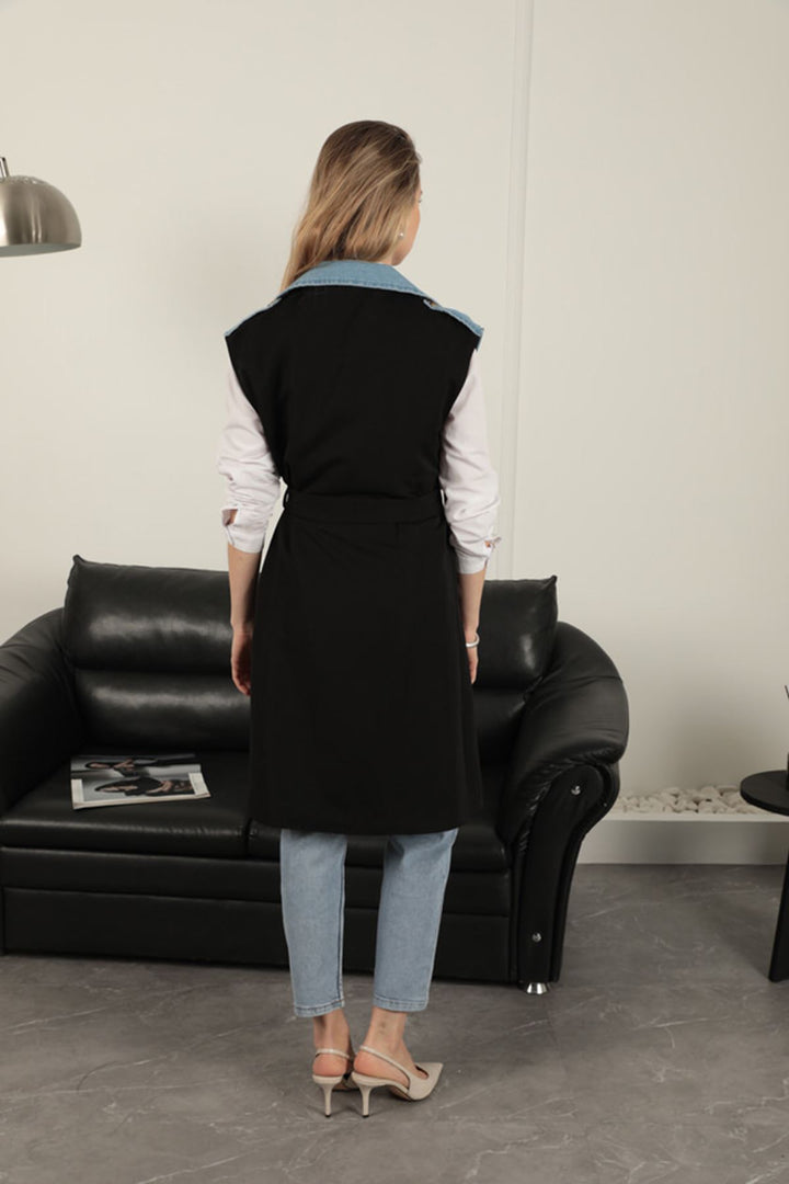 KKT Women's Garnished Vest-Black - Simi Valley