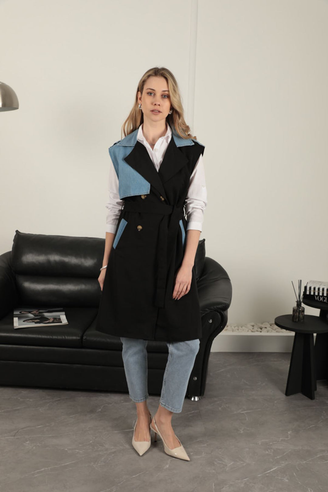 KKT Women's Garnished Vest-Black - Simi Valley