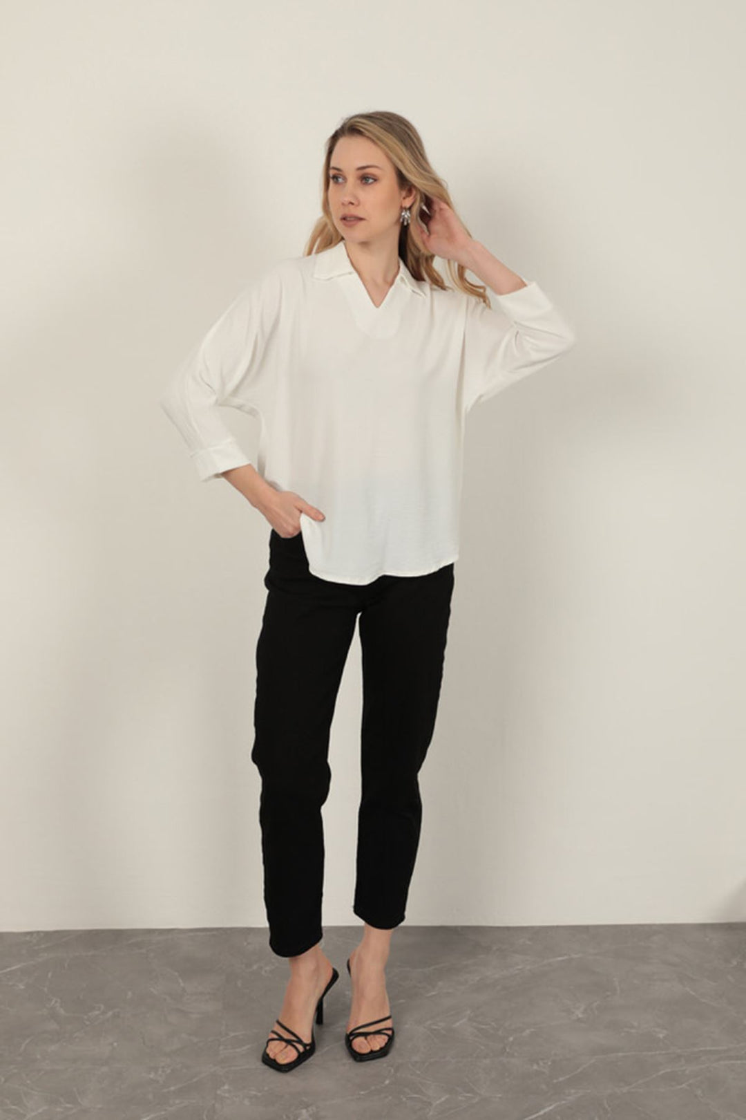 KKT V-Neck Women's Shirt-Ecru - San Jose