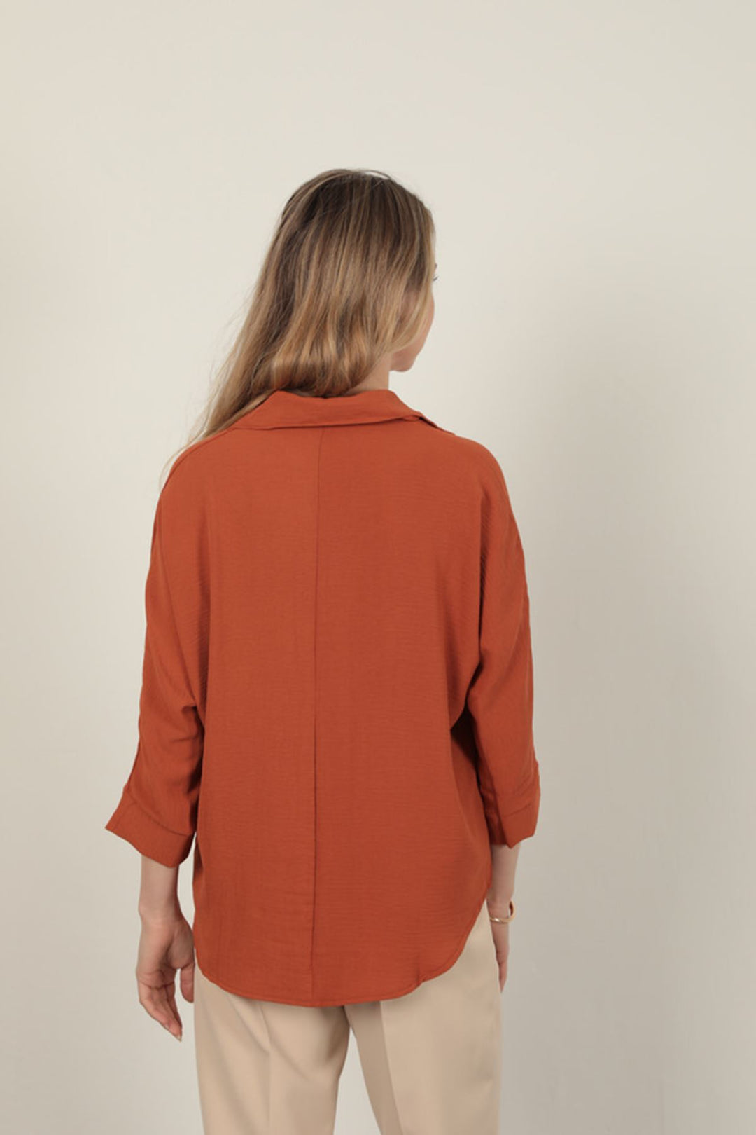 KKT V-Neck Women's Shirt-Terra - Tula de Allende