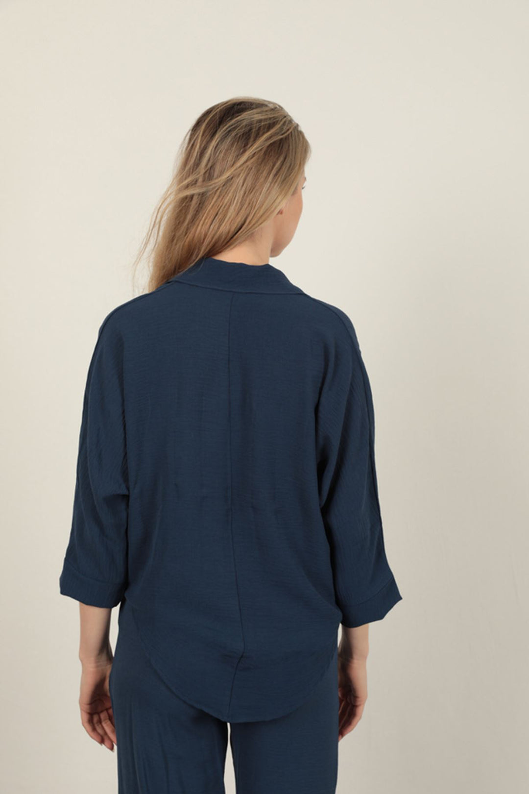 KKT V-Neck Women's Shirt-Navy Blue - McAllen