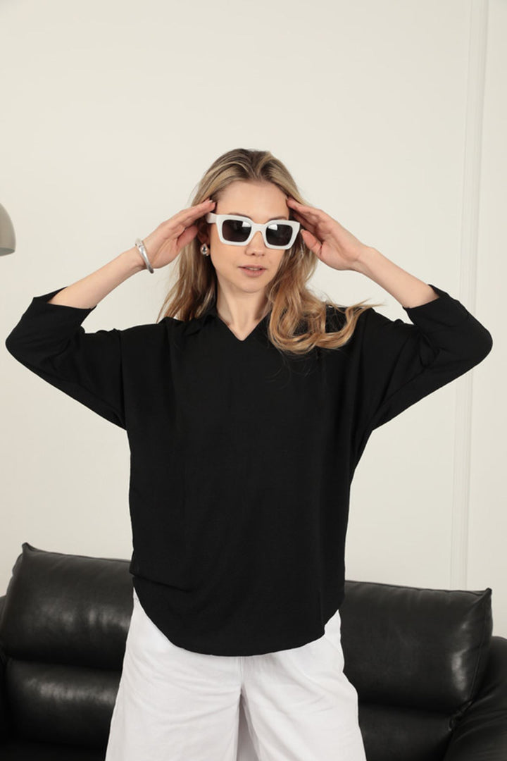 KKT V-Neck Women's Shirt-Black - Leominster