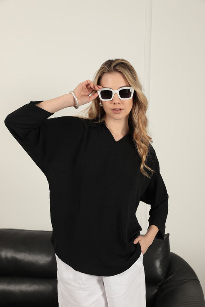 KKT V-Neck Women's Shirt-Black - Leominster