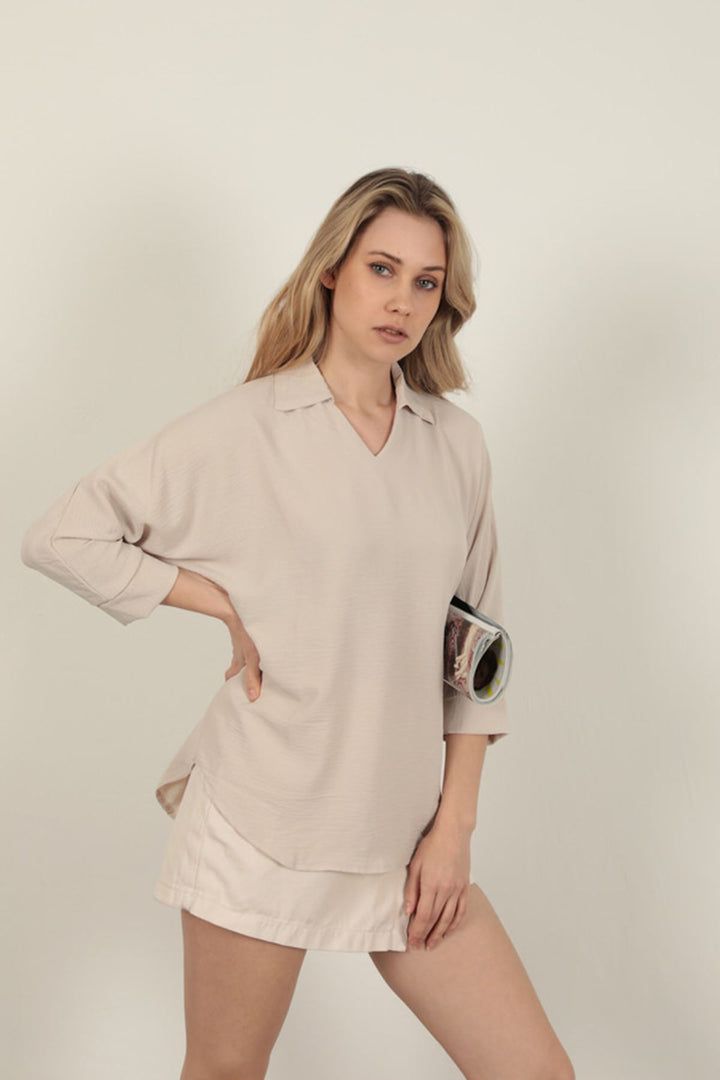 KKT V-Neck Women's Shirt-Stone - Veldhoven
