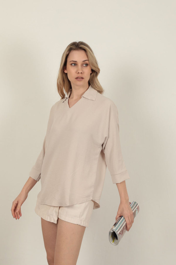 KKT V-Neck Women's Shirt-Stone - Veldhoven
